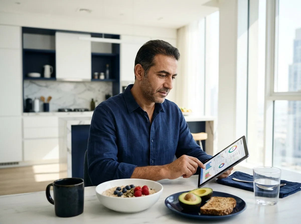 Reviewing a cholesterol lipid profile result at home