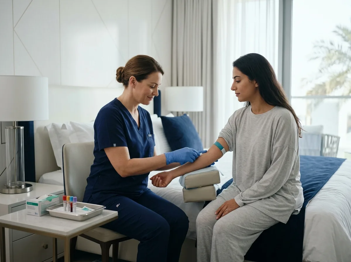 Progesterone blood test at home in Dubai