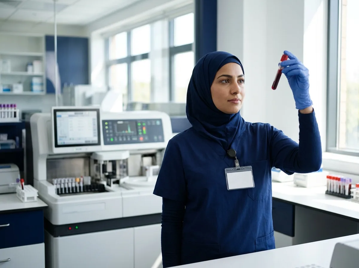 Blood sample tested for C-reactive protein