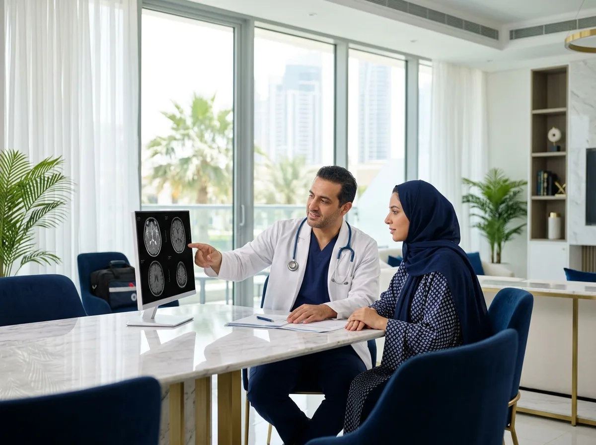 Doctor discussing an elevated prolactin result